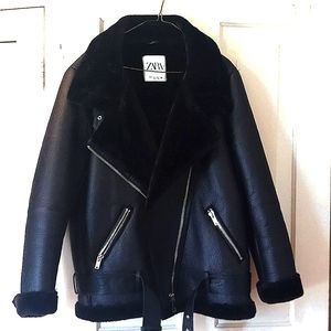 Zara Double faced jacket black